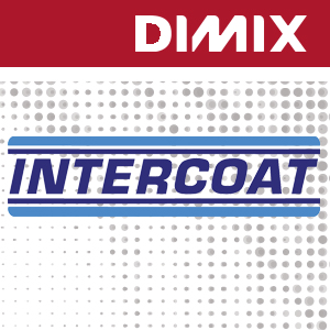 Intercoat 1600 P3xG - wit glanzende monomere printfolie 100 micron - permanente grijze lijm - rol 1050mm x 50m