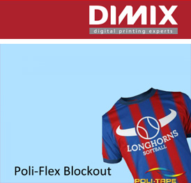Poli-flex Blockout Soft - 4503 Neon blue - rol 500 mm x 10 m